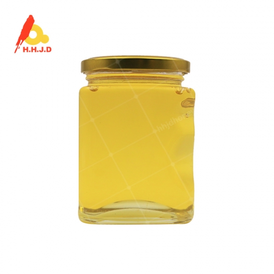 Botella de vidrio 500g pura miel de acacia madura sin procesar 
