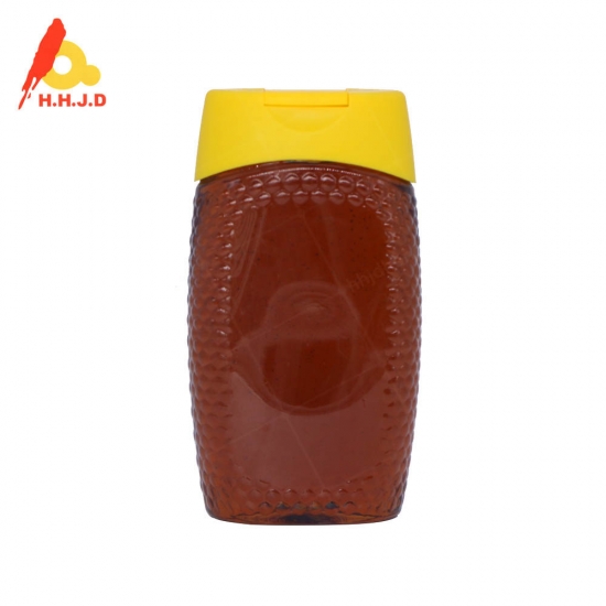Botella de plástico hexagonal 500g miel natural pura multiflower 