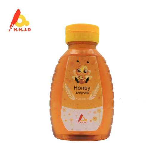 250g 500g silicona botella de plástico natural miel de acacia 