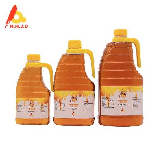 Botella plástica de la miel pura natural de 1kg 2kg 3kg con la manija 